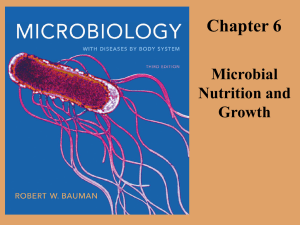 Chapter 6 - Microbial Nutrition and Growth