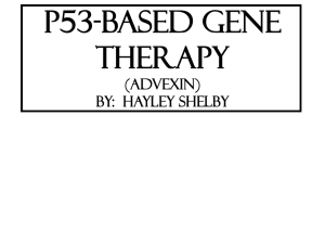 p53-BASED GENE THERAPY