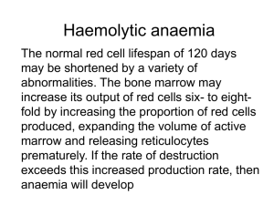 Haemolytic anaemia
