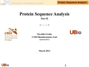 Protein sequence analysis