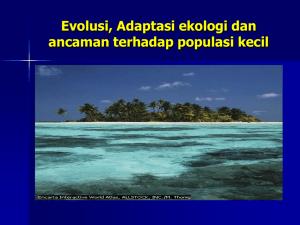 1. Evol, adapt dan populasi kecil