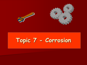 Topic 7 - Corrosion - eduBuzz.org Learning Network