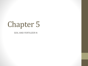 Chapter 5 - SOIL 4234 Soil Nutrient Management