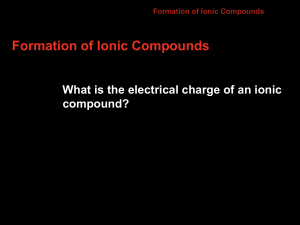 ionic compound - El Molino High School