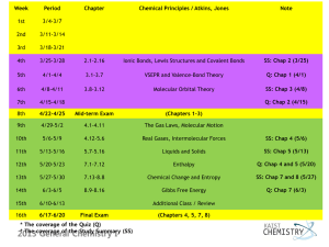 2013 General Chemistry I