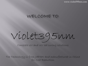 Welcome to - Violet395nm