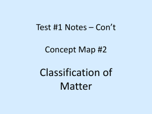 Test #1 Notes * Con*t Concept Map #2
