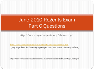 June 2010 Regents Exam Part C Questions