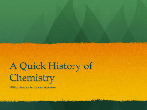 Chemical History