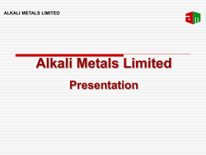 Presentation - Alkali Metals.com