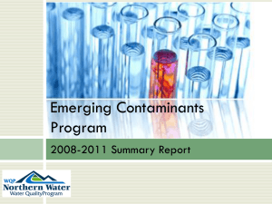 Emerging Contaminants Program
