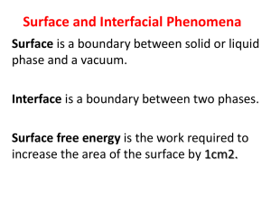 Surface and interfac..