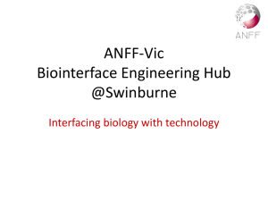 Biointerface Engineering Hub capabilities