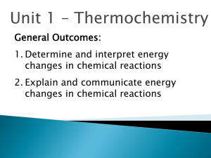 Thermo Chemistry Ch 9 Notes