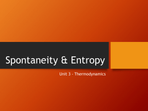 07) Spontaneity & Entropy - chem30