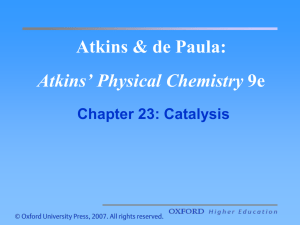 Chapter 23: Catalysis