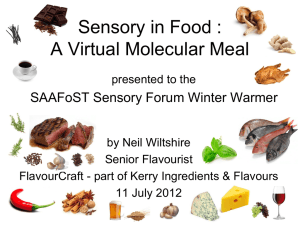 Sensory in Food
