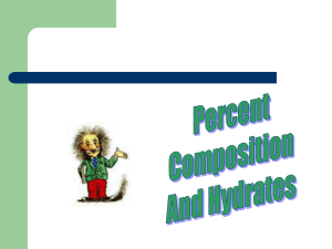 percent comp and hydrates