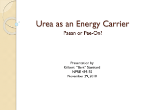 Urea as an Energy Carrier