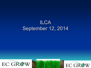 Ernst presentation - Illinois Professional Lawn Care Association
