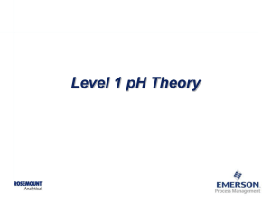 Level 2 pH Training - Emerson Process Management