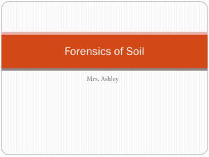 Forensics of Soil