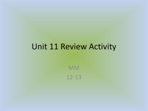 Unit 11 Review Activity 12-13