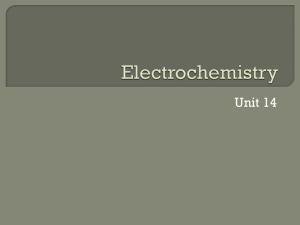 Unit 14 - Electrochemistry