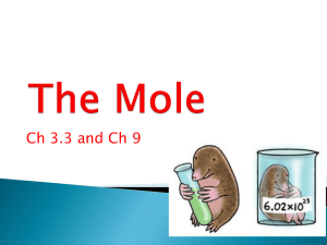 Ch 9 mole