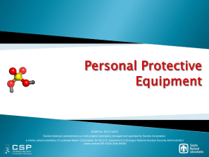 Personal Protective Equipment - CSP