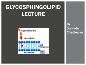 Analysis of Glycosphingolipids