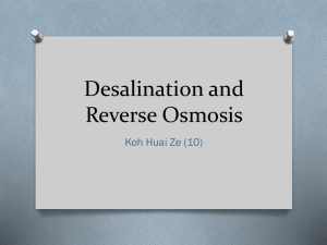 Desalination and Reverse Osmosis File