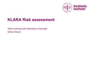 KLARA Risk assessment