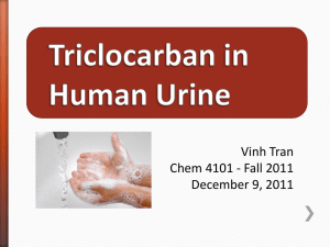 Triclocarban in Human Urine Presentation