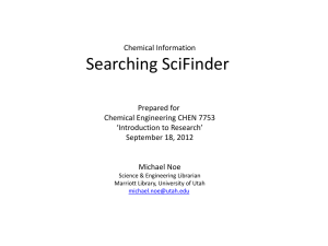 SciFinder Chemical Abstracts Service