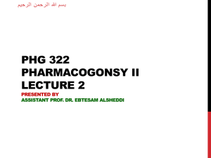 PHG 322 lecture 2