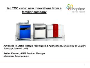 iso TOC cube - University of Calgary