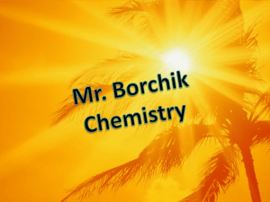 Objectives - Mr. Borchik