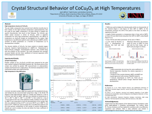 Crystal Structural Behavior of CoCu2O3 at High Temperatures