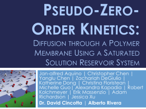 Pseudo-Zero-Order Kinetics: Diffusion through a