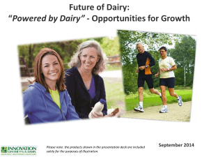 Powered by dairy: Opportunities for growth