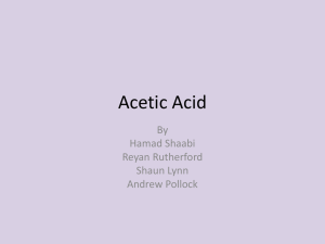 group acetic acid presentation