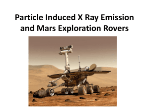 Alpha Proton X-ray Spectrometry (APXS) and the Mars Pathfinder