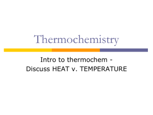 Thermochemsitry