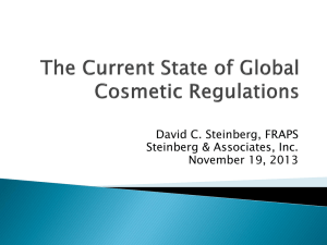 Cincinnati - The Current State of Global Cosmetic Regulations