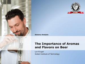 Sensory Analysis: The Importance of Aromas and