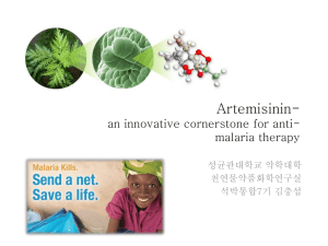 Artemisinin * an innovative cornerstone for anti