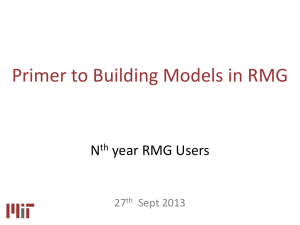 Building Models in RMG: Part I