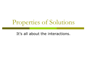 2 - Properties of Solutions