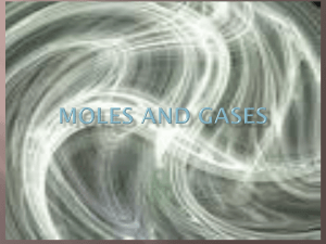 MOLES AND GASES